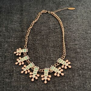 Plunder Floral Necklace with Green and Gold